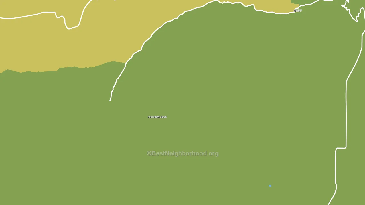 Cloverland, WA block-group voter-turnout map