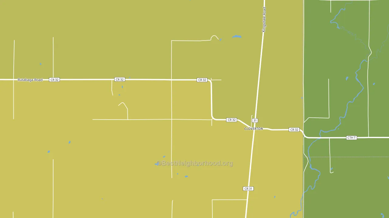 Cloverton, MN block-group voter-turnout map