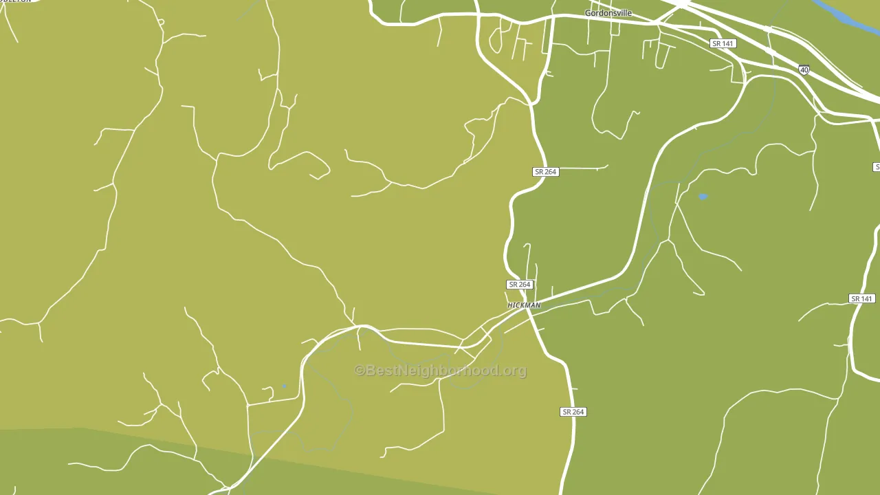Club Springs, TN block-group voter-turnout map