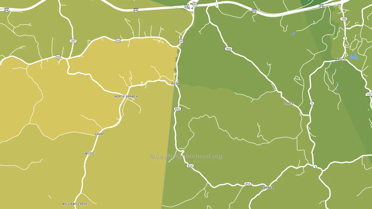 Coalton, KY block-group voter-turnout map