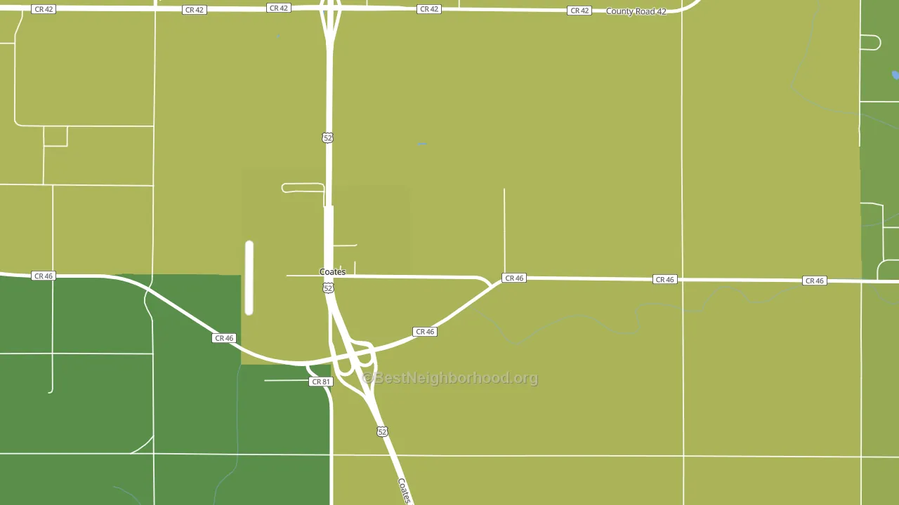 Coates, MN block-group voter-turnout map