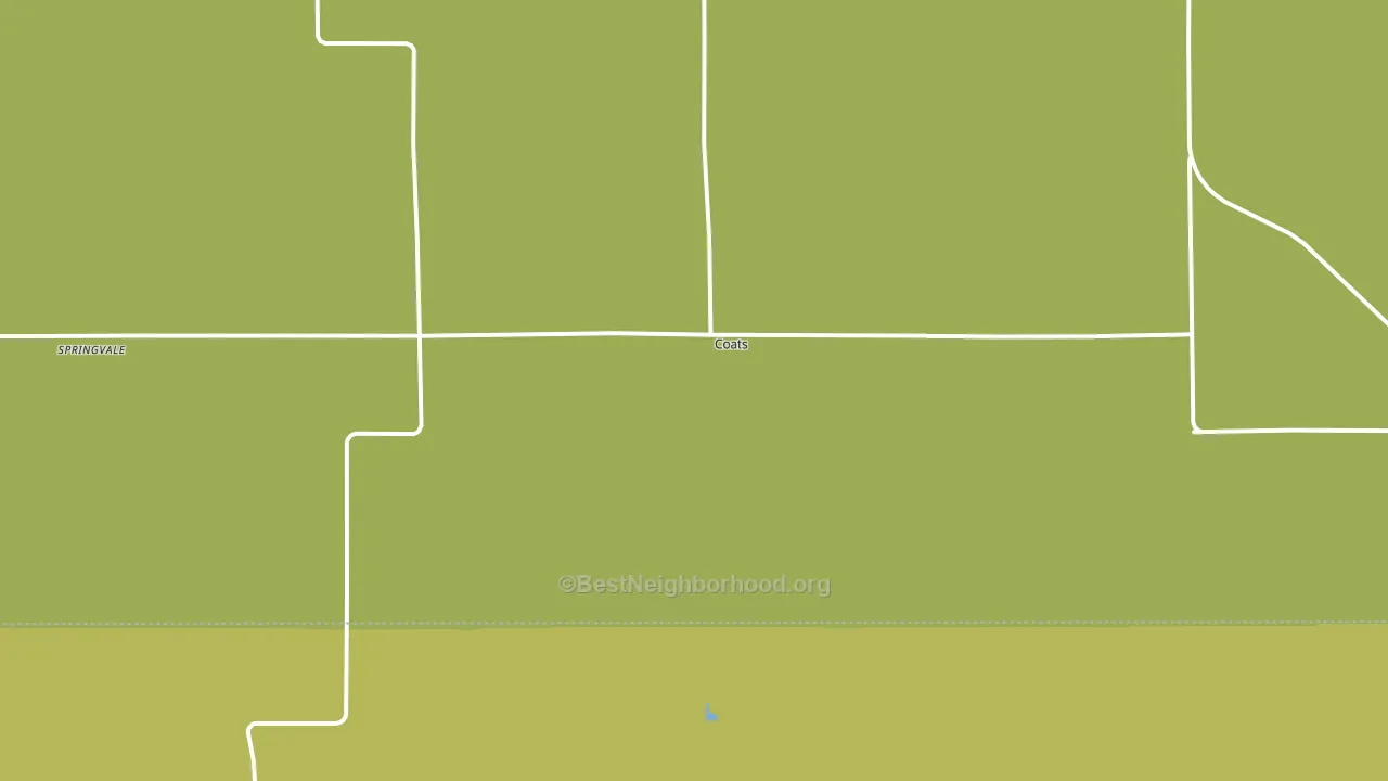Coats, KS block-group voter-turnout map