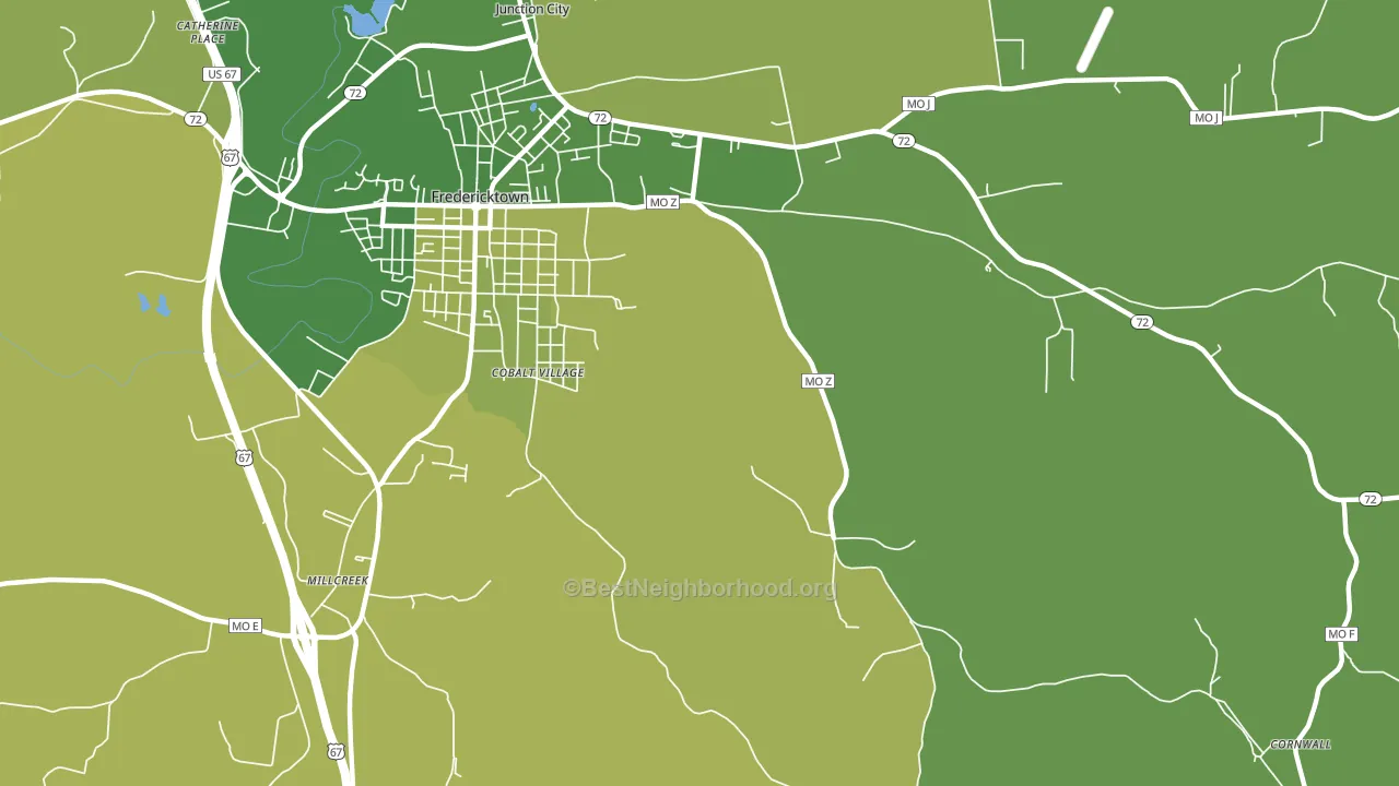 Cobalt, MO block-group voter-turnout map