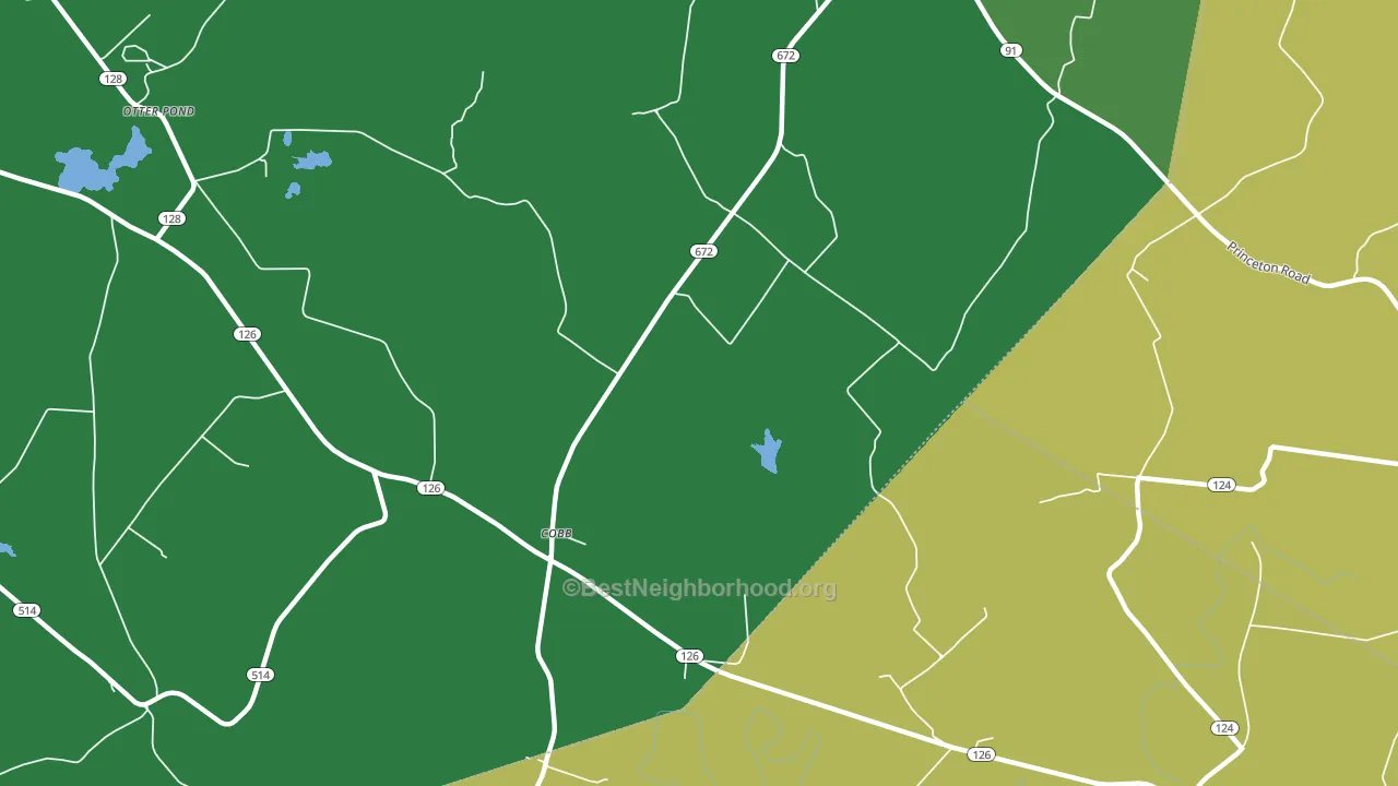Cobb, KY block-group voter-turnout map