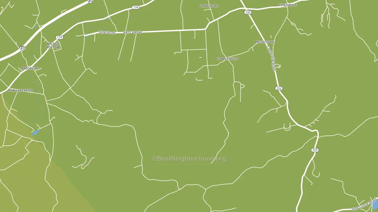 Cobblesville, PA block-group voter-turnout map