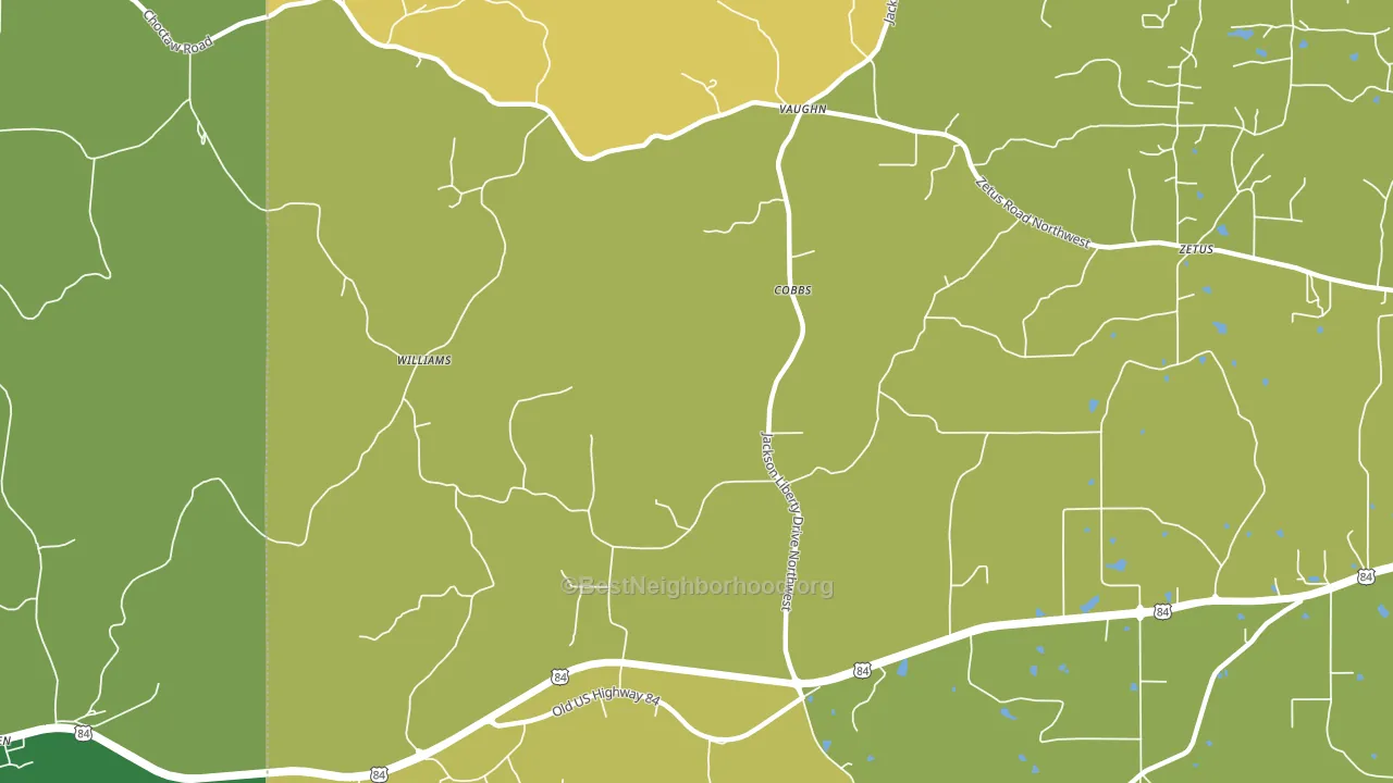 Cobbs, MS block-group voter-turnout map