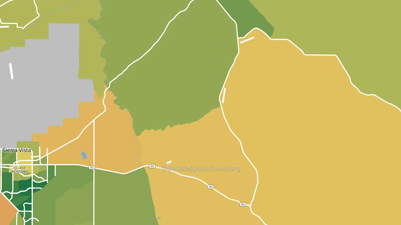 Cochise County, AZ block-group voter-turnout map