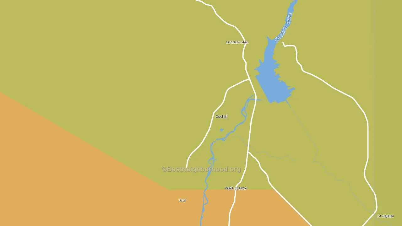 Cochiti Pueblo, NM block-group voter-turnout map