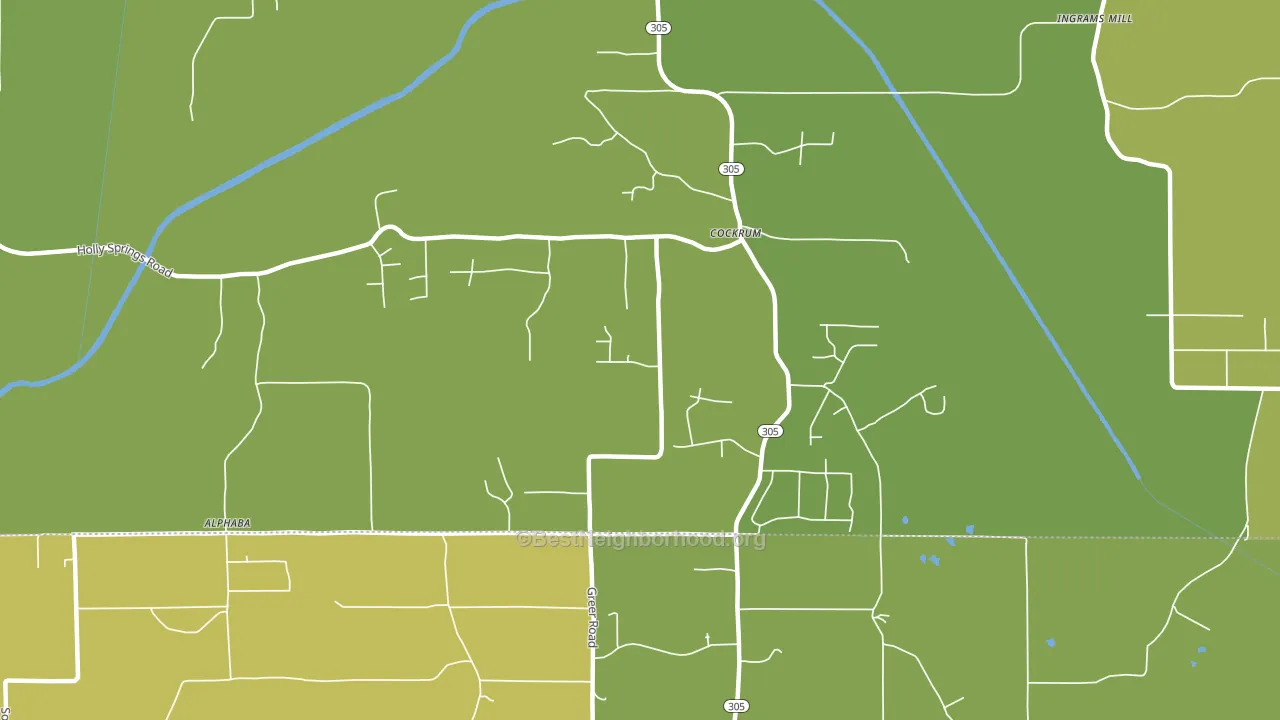 Cockrum, MS block-group voter-turnout map