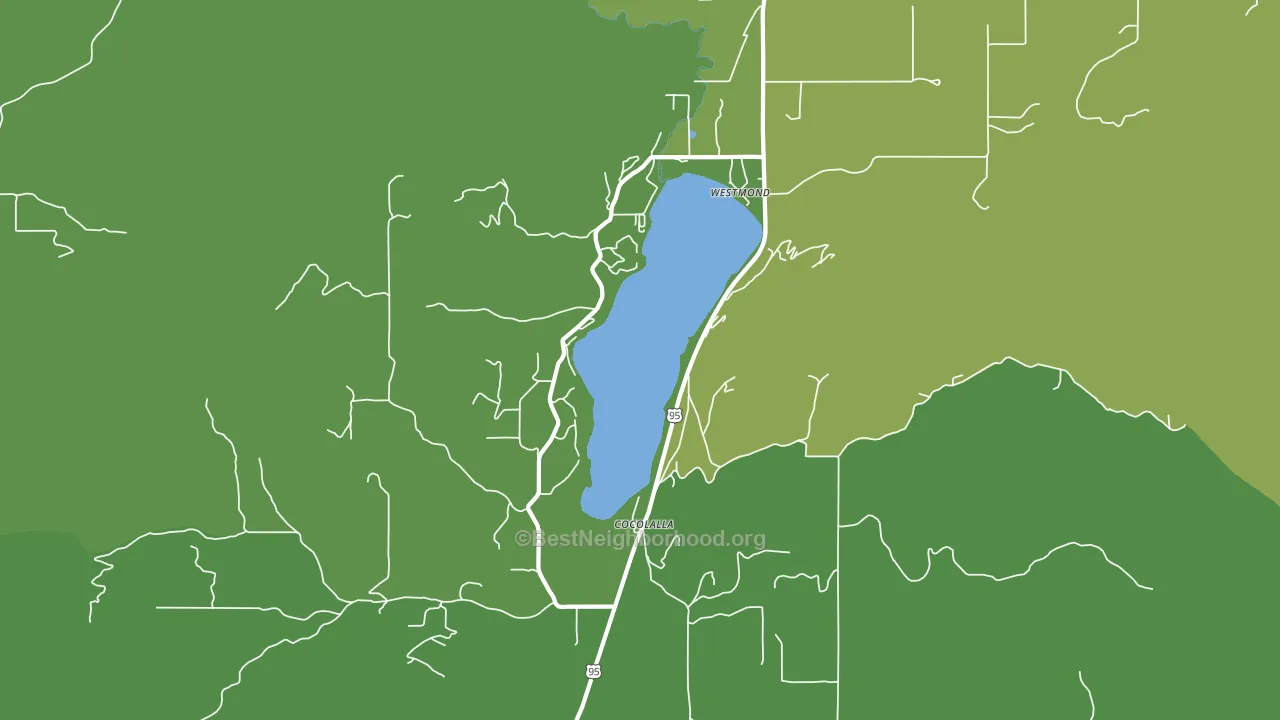 Cocolalla, ID block-group voter-turnout map