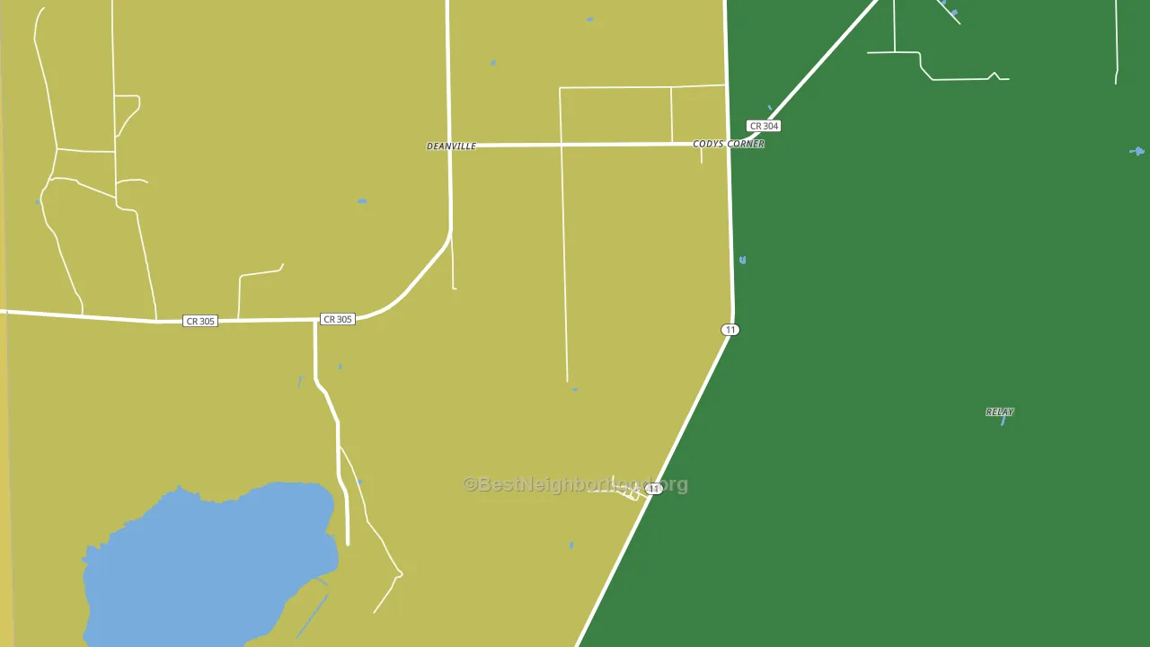 Codys Corner, FL block-group voter-turnout map