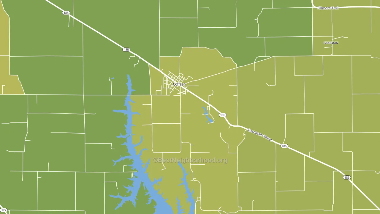 Coffeen, IL block-group voter-turnout map