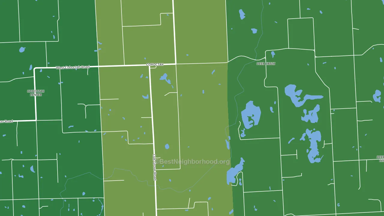Cohoctah, MI block-group voter-turnout map