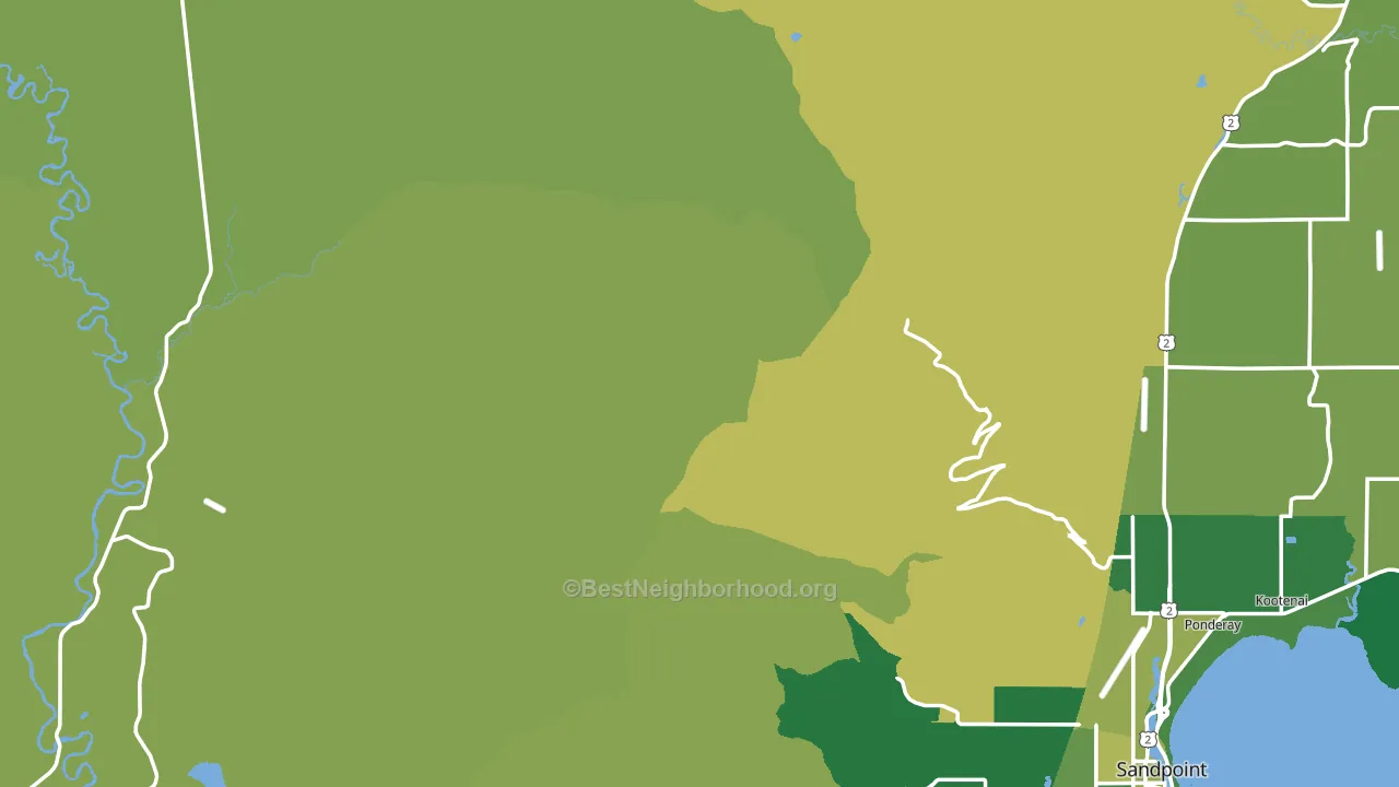 Colburn, ID block-group voter-turnout map