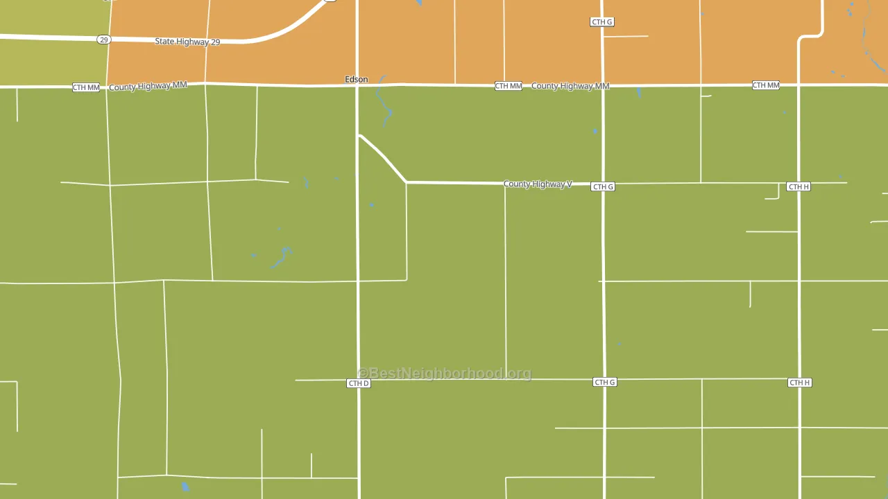 Colburn, WI block-group voter-turnout map