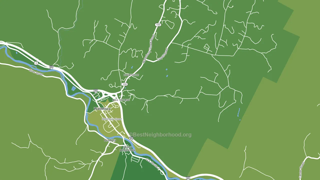 Colbyville, VT block-group voter-turnout map
