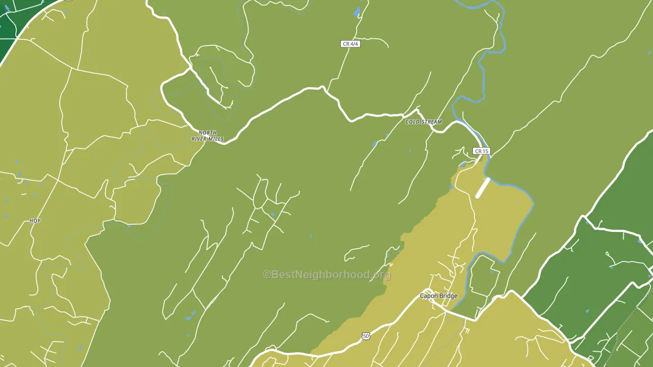Cold Stream, WV block-group voter-turnout map