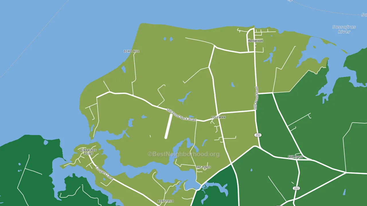 Coleman, MD block-group voter-turnout map