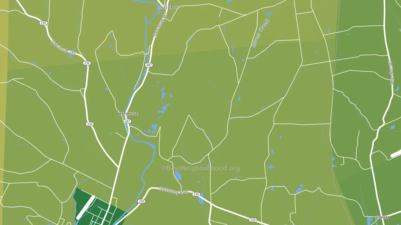 Coles Creek, PA block-group voter-turnout map
