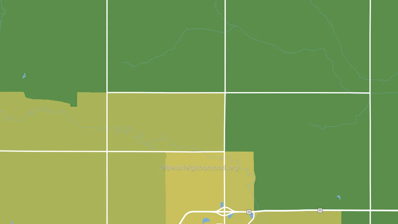 Colfax County, NE block-group voter-turnout map