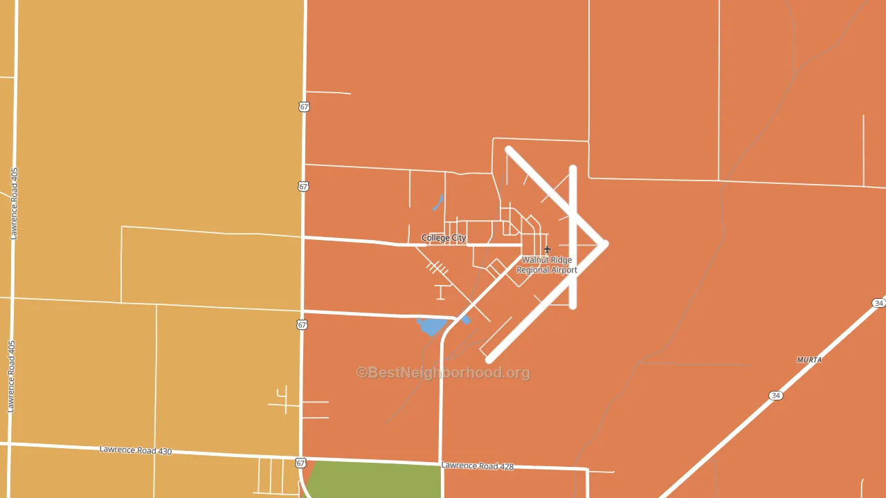 College City, AR block-group voter-turnout map