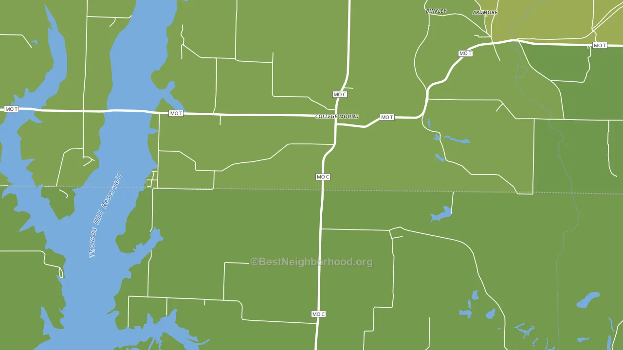 College Mound, MO block-group voter-turnout map