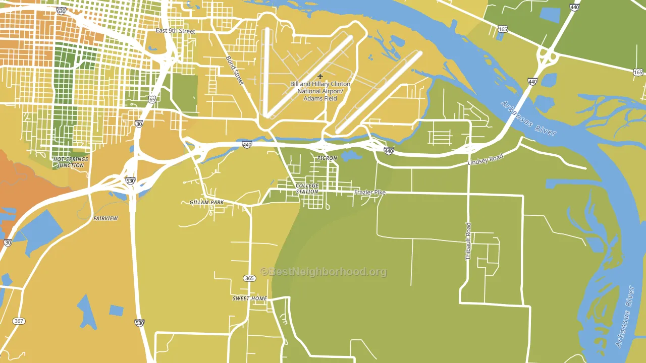 College Station, AR block-group voter-turnout map