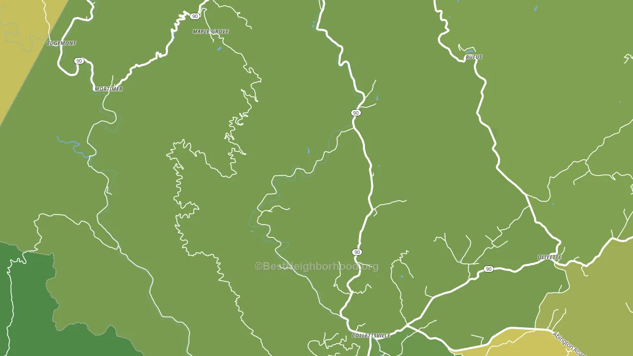 Collettsville, NC block-group voter-turnout map