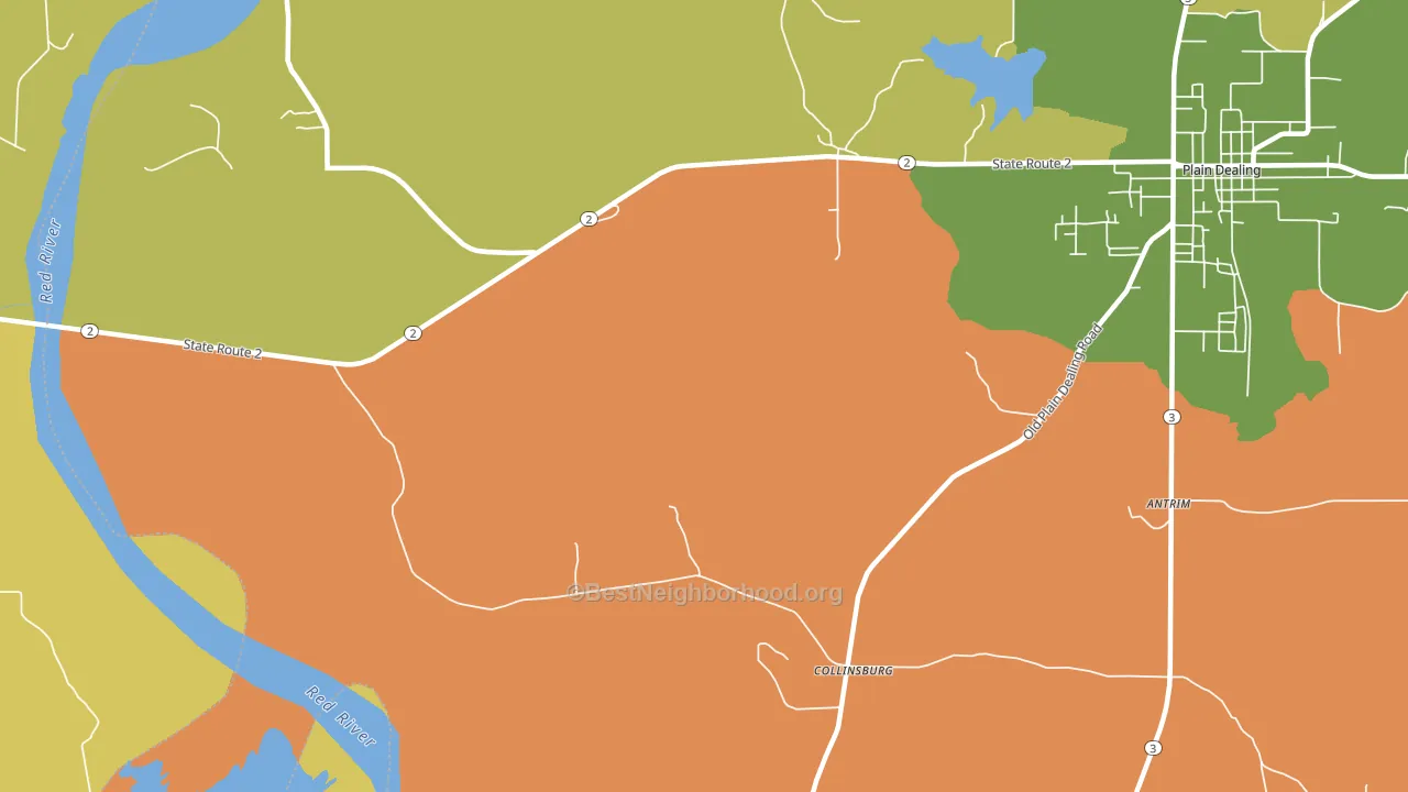 Collinsburg, LA block-group voter-turnout map