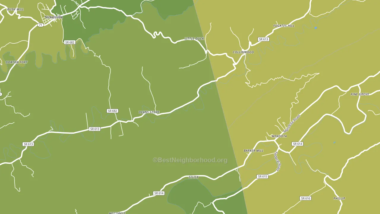 Collinwood, VA block-group voter-turnout map