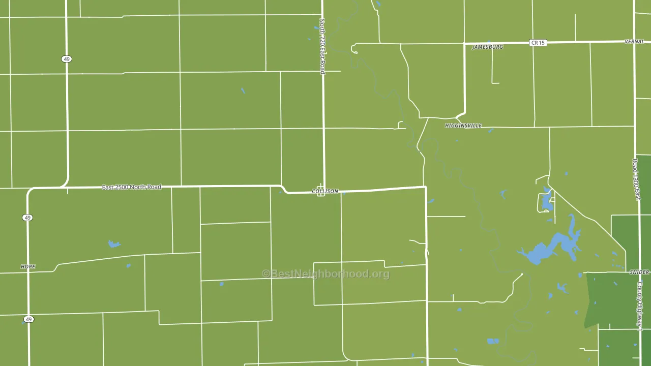 Collison, IL block-group voter-turnout map