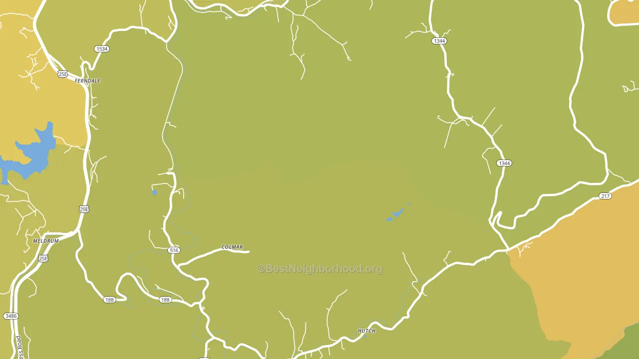 Colmar, KY block-group voter-turnout map