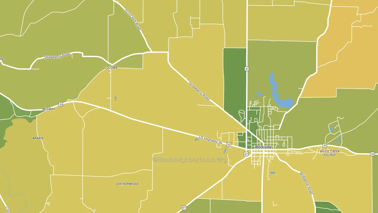 Coloma, IN block-group voter-turnout map