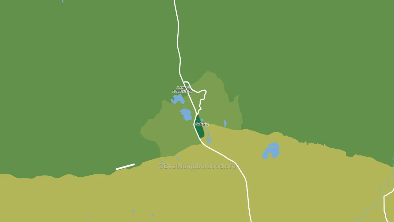 Colstrip, MT block-group voter-turnout map