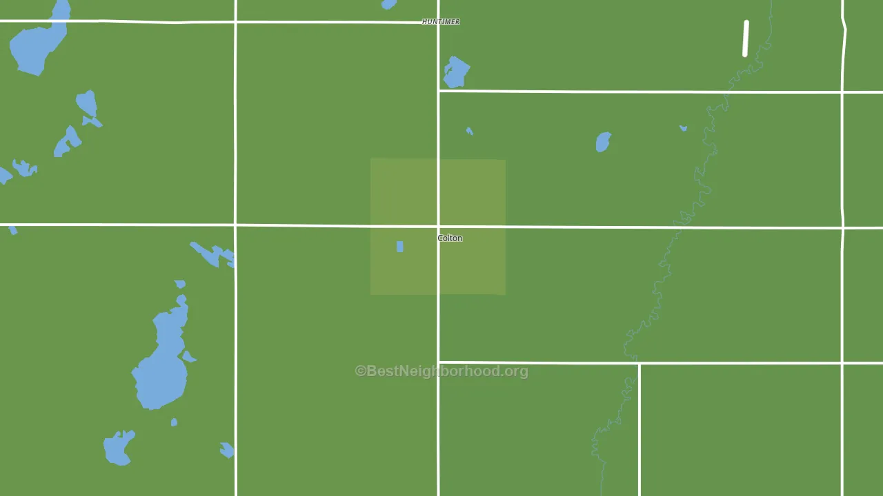 Colton, SD block-group voter-turnout map