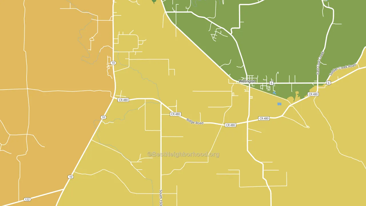 Columbia, UT block-group voter-turnout map
