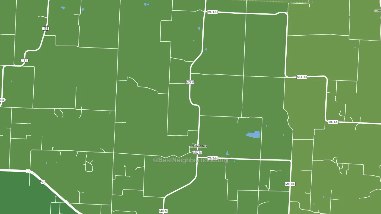 Columbus, MO block-group voter-turnout map