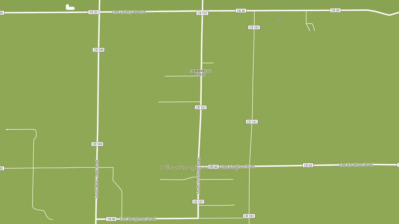 Comanche Creek, CO block-group voter-turnout map