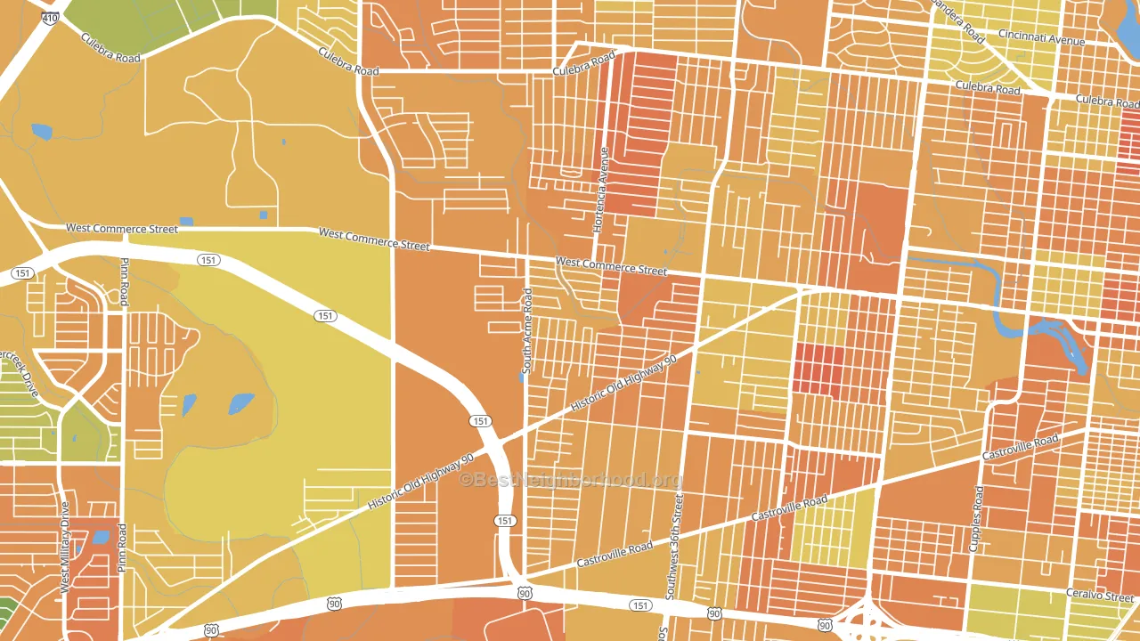 Community Workers Council, San Antonio, TX block-group voter-turnout map