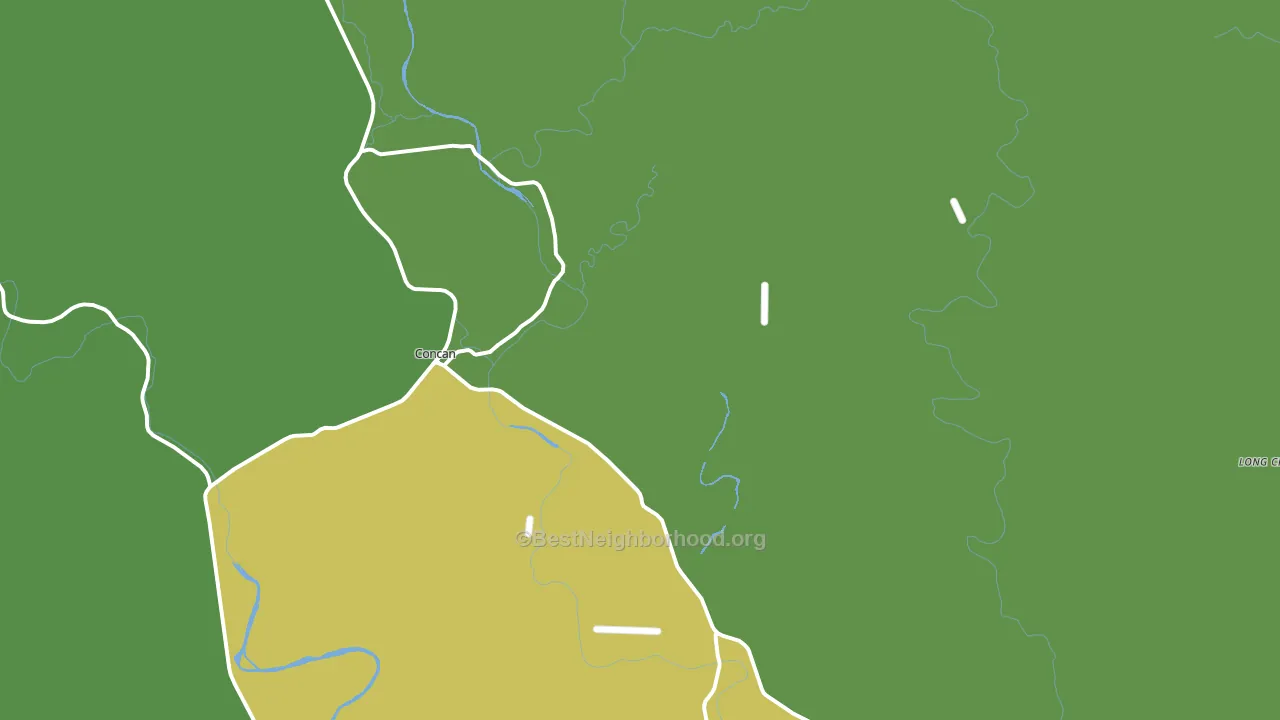 Concan, TX block-group voter-turnout map