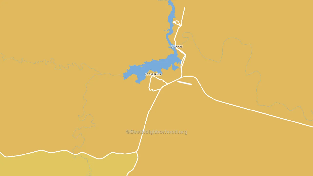 Conchas Dam, NM block-group voter-turnout map