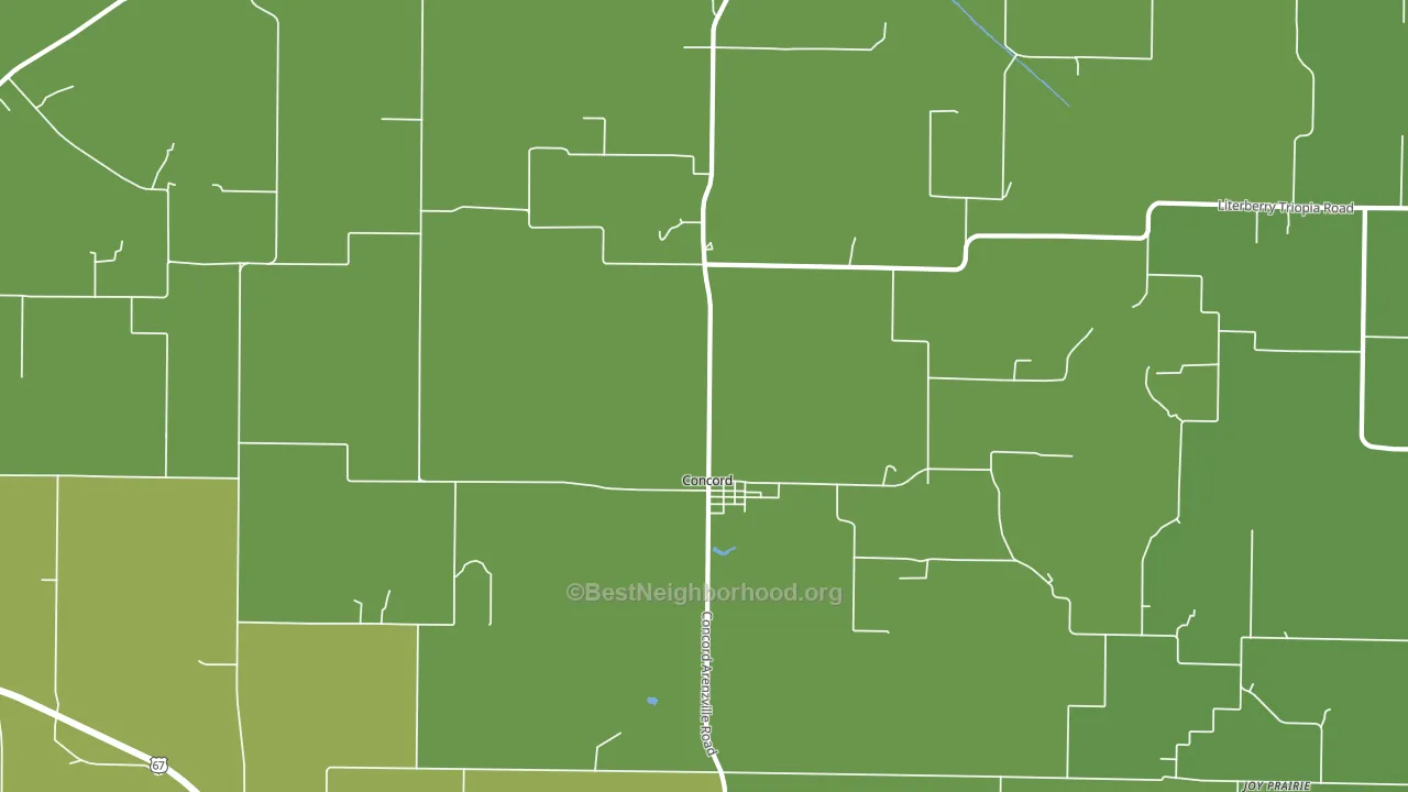 Concord, IL block-group voter-turnout map