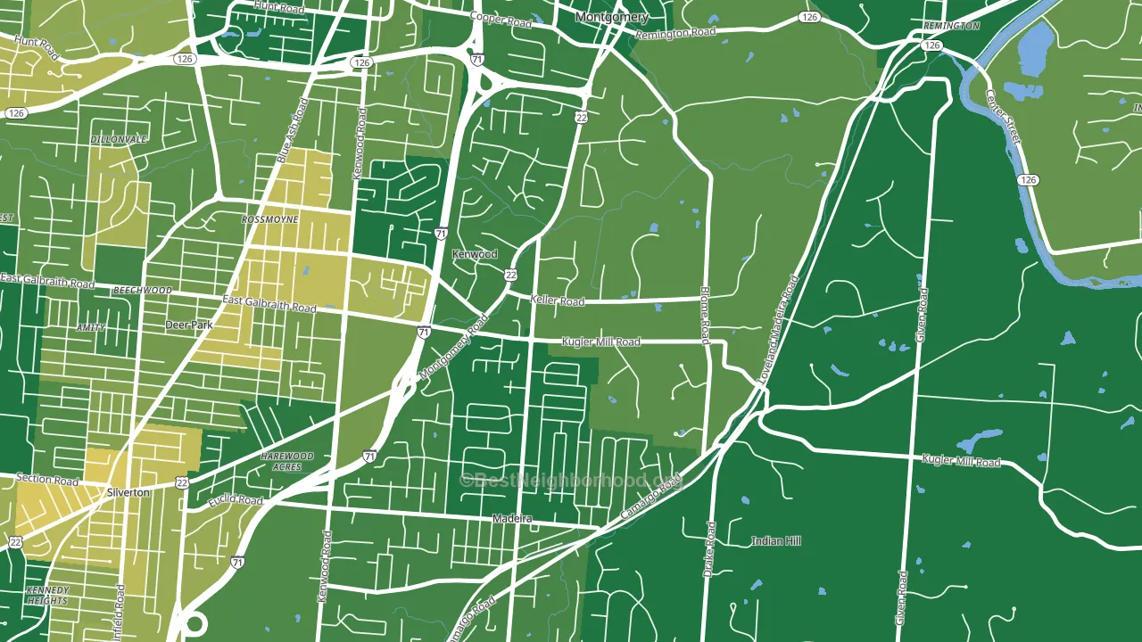 Concorde Hills, OH block-group voter-turnout map