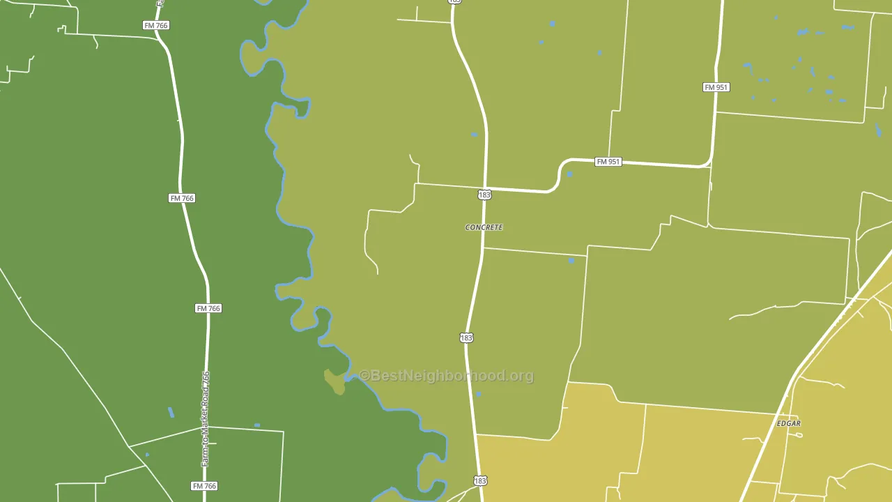Concrete, TX block-group voter-turnout map