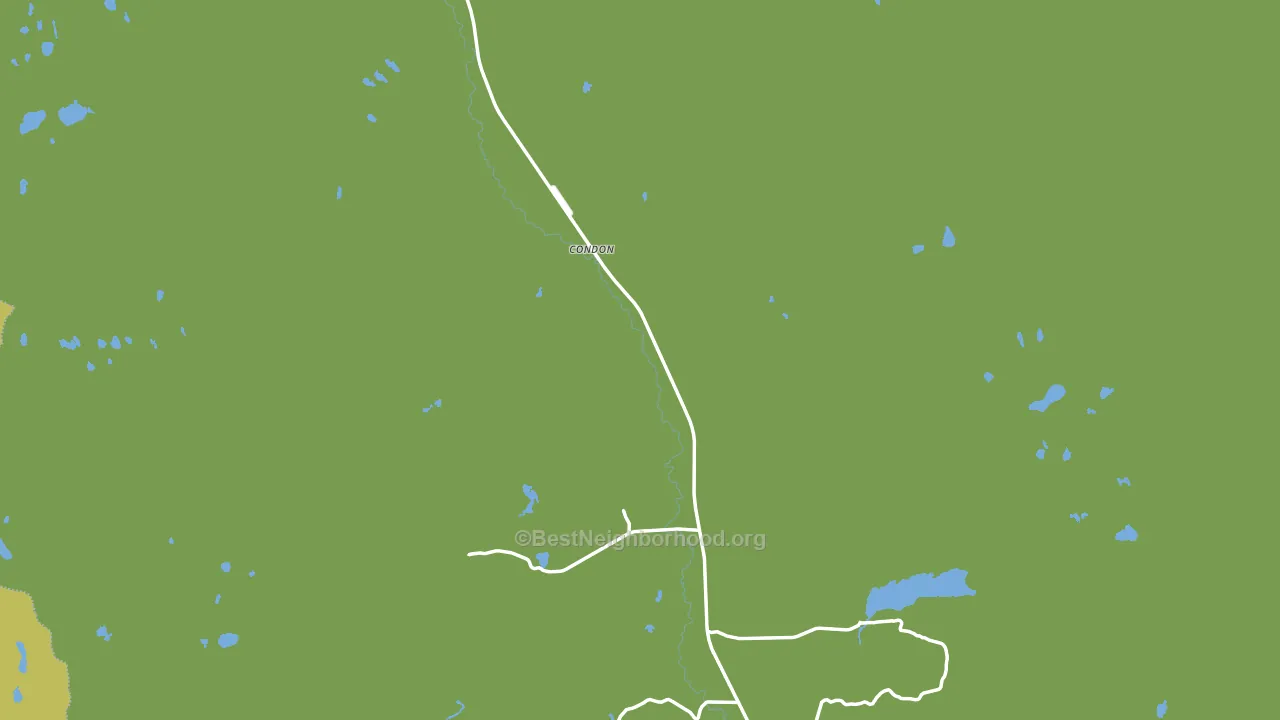 Condon, MT block-group voter-turnout map