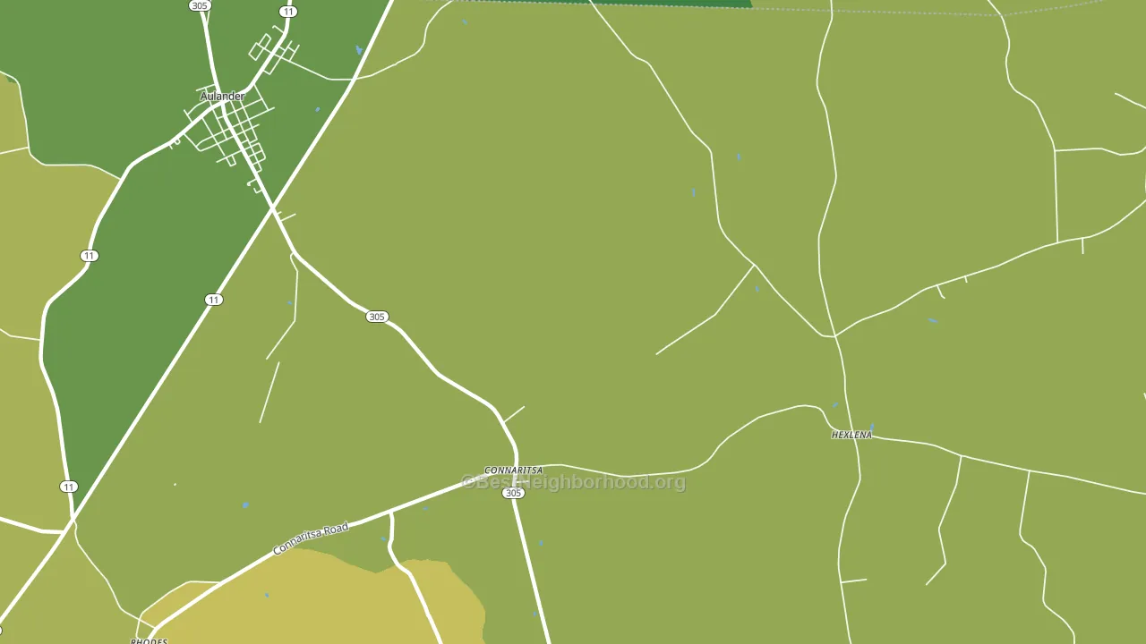 Connaritsa, NC block-group voter-turnout map