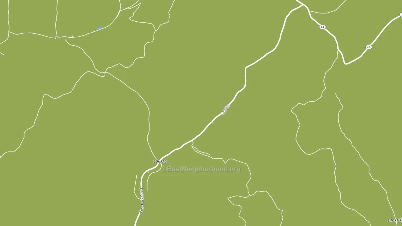 Conrad, PA block-group voter-turnout map