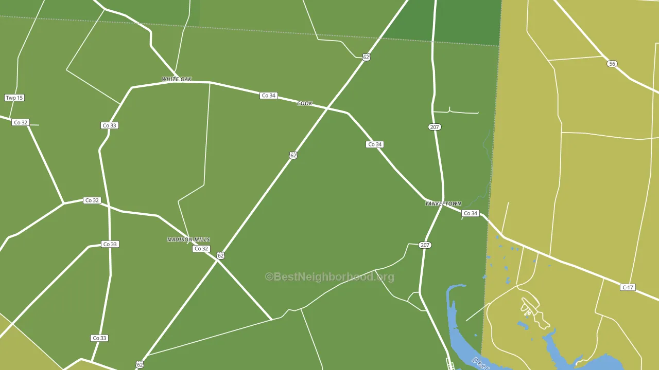 Cooks, OH block-group voter-turnout map