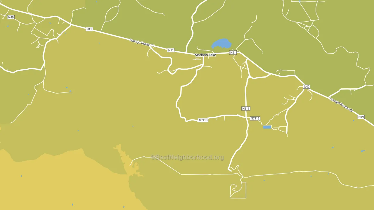 Coolidge, NM block-group voter-turnout map