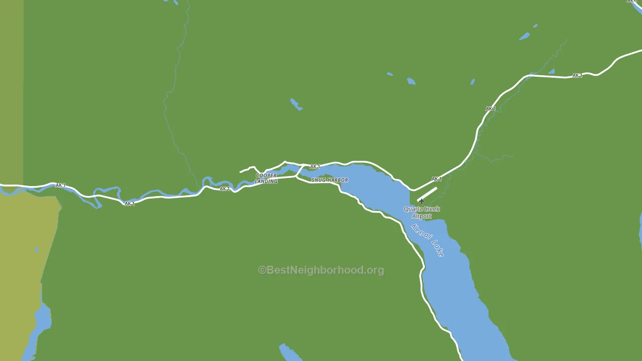 Cooper Landing, AK block-group voter-turnout map